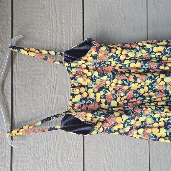 City Chic Zesty Fun Oranges Dress L 20 2X - Picture 9 of 12